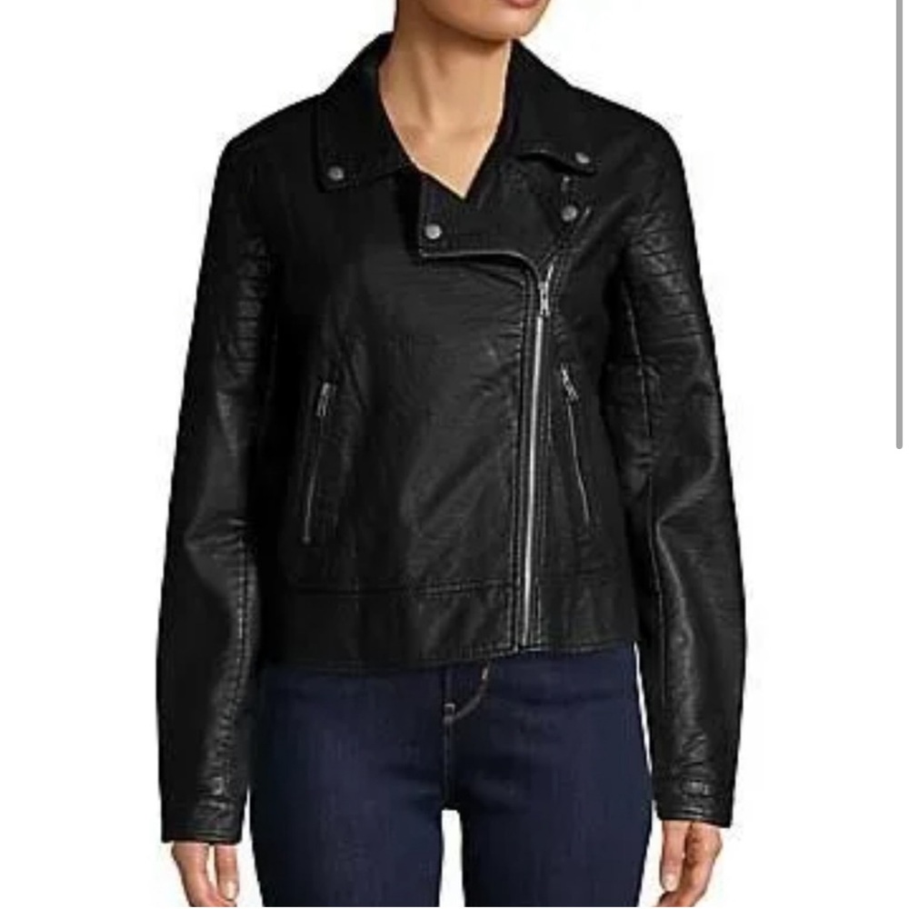Faux leather jacket